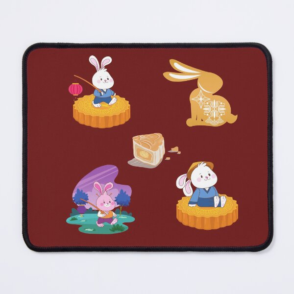 Item preview, Mid Autumn Festival Rabbit on Moon Cake Collection designed and sold by infazbdeen.
