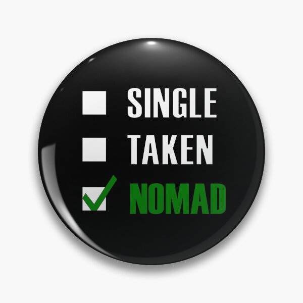 Item preview, Funny Essentials: Single Taken Nomad Green tick check box - Sleek white and green typography design (dark mode) designed and sold by Deegital18.
