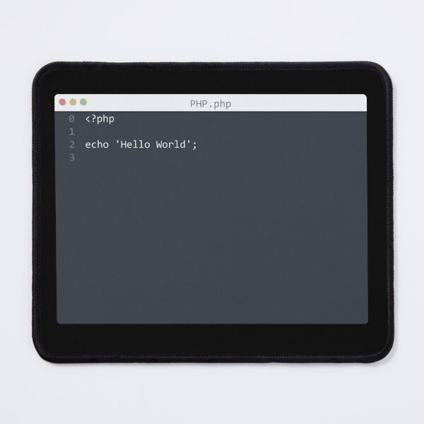 Item preview, . PHP language Hello World program sample in editor window designed and sold by IuriiVlasenko.