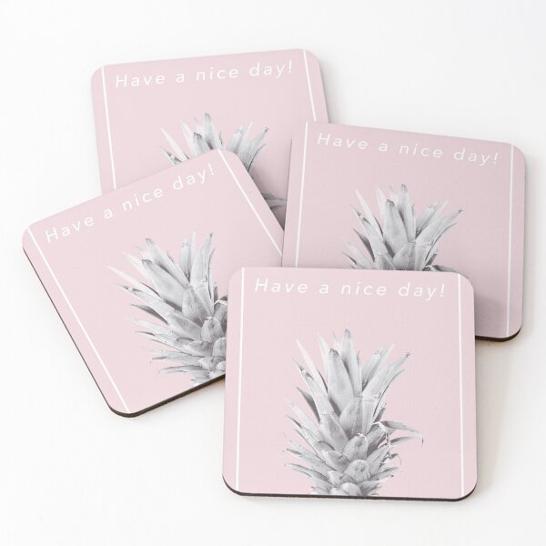 Item preview, Have a nice day! - Pineapple - Black and Pink designed and sold by natural-neutral.