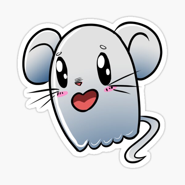 Ghost Mouse Sticker