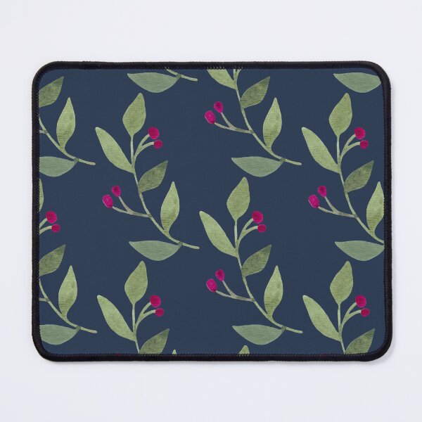 Item preview, Blue Dark & Moody Botanical Watercolor Pattern designed and sold by Gardenia Watercolors.