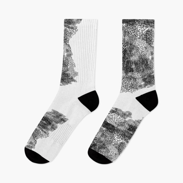 Item preview, abstract 5, small black strokes white background designed and sold by MentaLee.