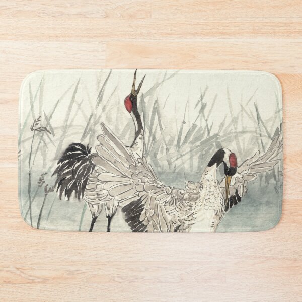 Item preview, Stork Watercolor Painting - Japanese Watercolor Bird - Heron Art - Chinese Kanji Poster - Bird Painting - Asian Style - Oriental Artwork - Aquarelle - Peinture Animaux - Dessin Oiseau, Grue designed and sold by ArtProvocation.