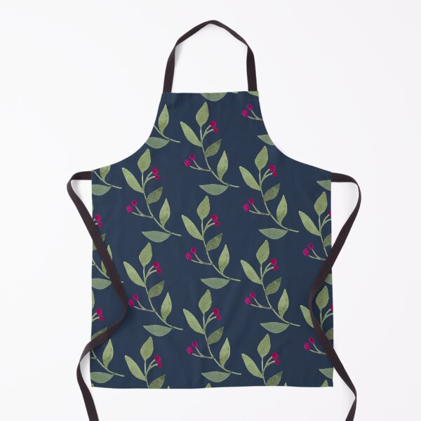 Item preview, Blue Dark & Moody Botanical Watercolor Pattern designed and sold by Gardenia Watercolors.