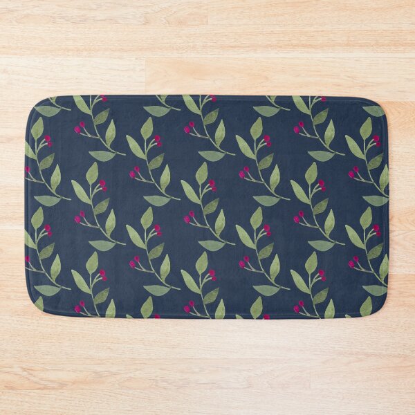 Item preview, Blue Dark & Moody Botanical Watercolor Pattern designed and sold by Gardenia Watercolors.