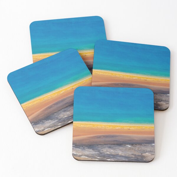 Item preview, Abstract colorful view of Grand Prismatic Spring and its rainbow colors, in Yellowstone National Park designed and sold by mkopka.