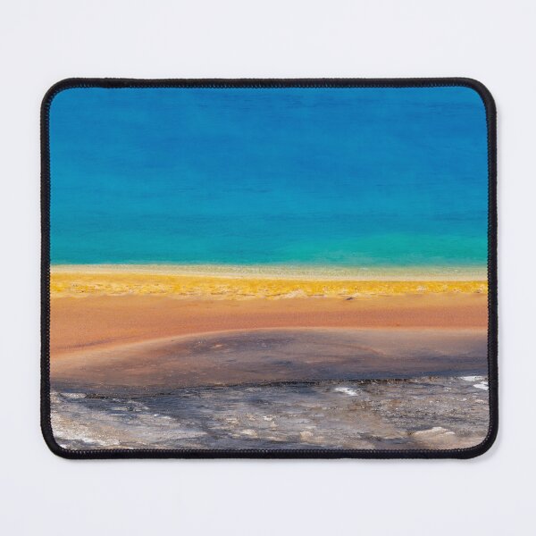 Item preview, Abstract colorful view of Grand Prismatic Spring and its rainbow colors, in Yellowstone National Park designed and sold by mkopka.