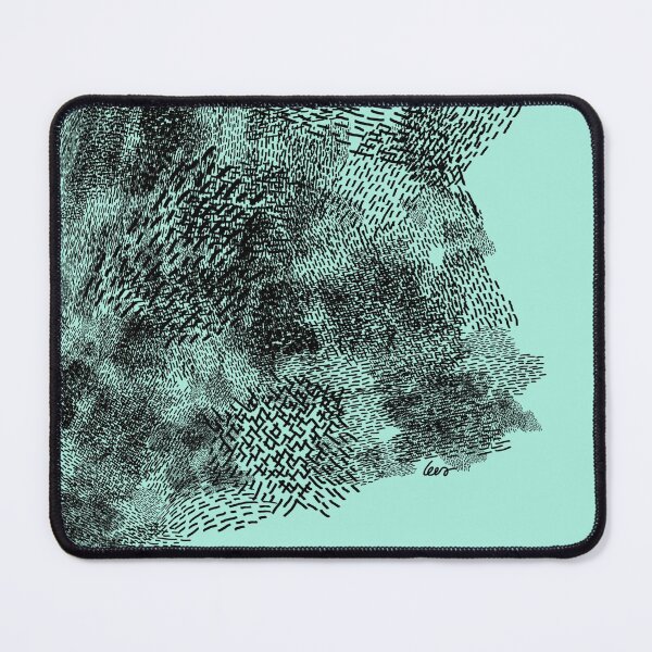 Item preview, abstract 5, small black lines light blue background designed and sold by MentaLee.
