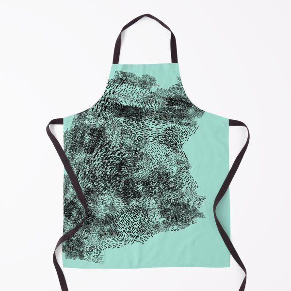 Item preview, abstract 5, small black lines light blue background designed and sold by MentaLee.