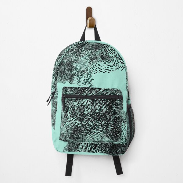 Item preview, abstract 5, small black lines light blue background designed and sold by MentaLee.