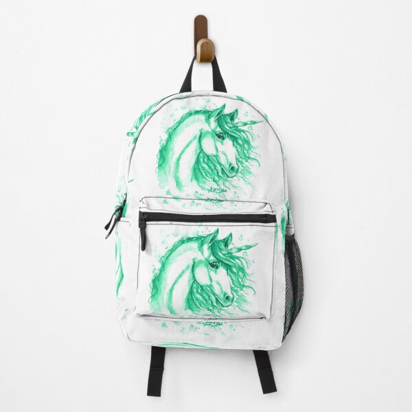Item preview, Unicorn face in green designed and sold by Brina Williamson.