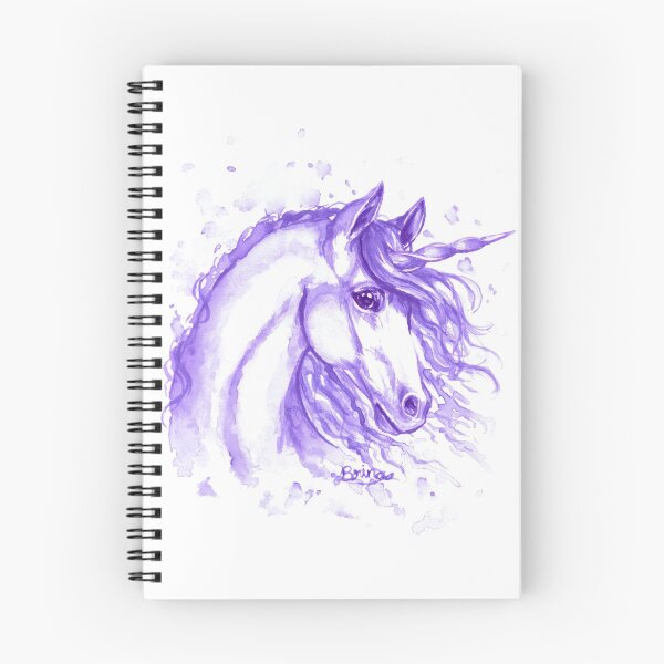 Item preview, Unicorn face in purple designed and sold by Brina Williamson.
