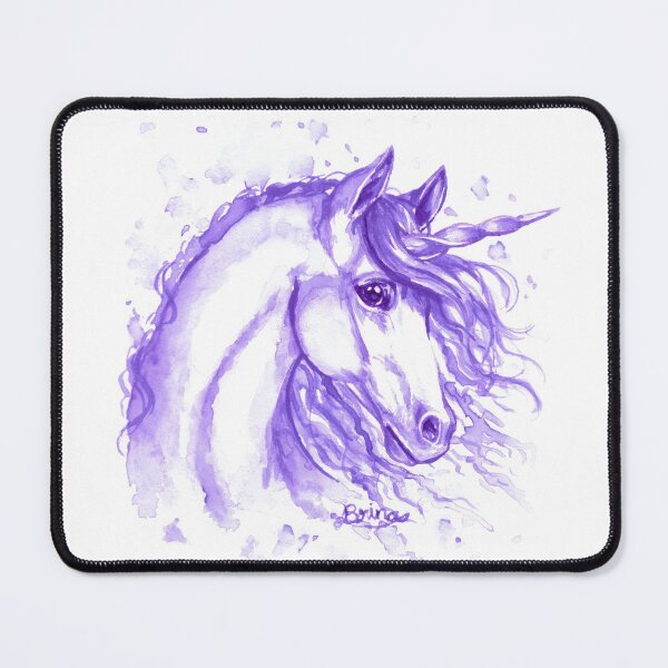 Item preview, Unicorn face in purple designed and sold by Brina Williamson.