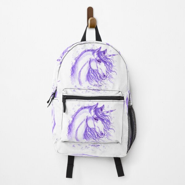 Item preview, Unicorn face in purple designed and sold by Brina Williamson.