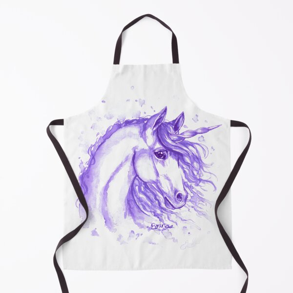 Item preview, Unicorn face in purple designed and sold by Brina Williamson.