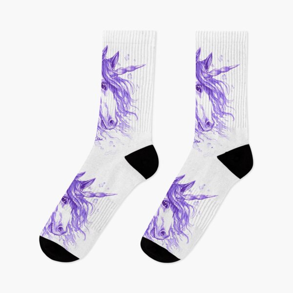 Item preview, Unicorn face in purple designed and sold by Brina Williamson.