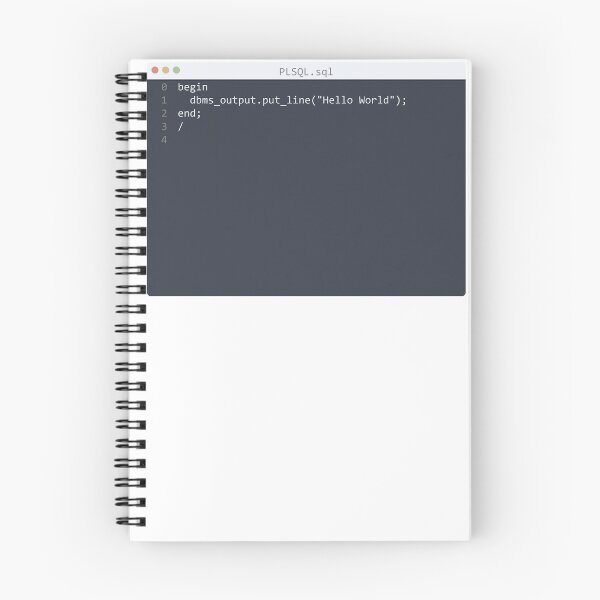 Aperçu de l'œuvre . PLSQL language Hello World program sample in editor window créée et vendue par IuriiVlasenko.