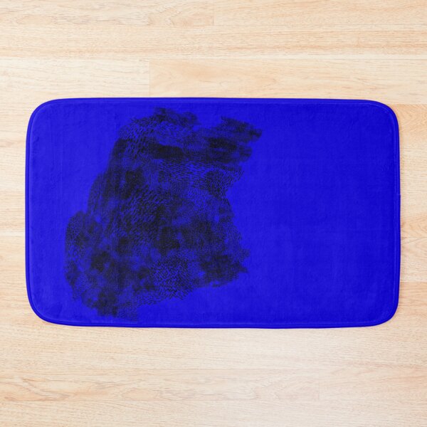 Item preview, abstract 5, small black lines royal blue background designed and sold by MentaLee.