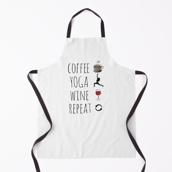 Item preview, Coffee Yoga Wine Repeat for Light Colors designed and sold by CatArtStore.