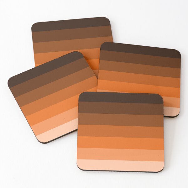 Item preview, Colorful line pattern in orange-brown designed and sold by CreativeFrog.