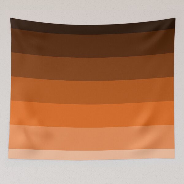 Item preview, Colorful line pattern in orange-brown designed and sold by CreativeFrog.