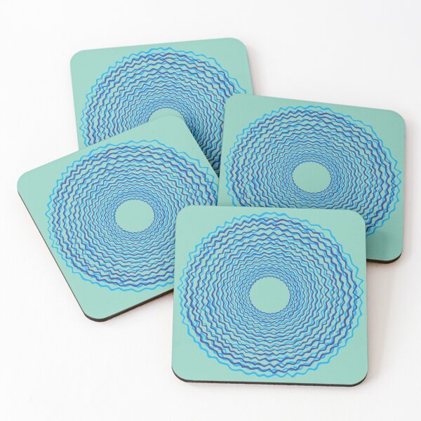 Item preview, Circular pattern in blue-green designed and sold by cyanoblau.