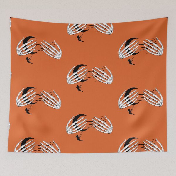 Item preview, Skeleton Hands on Chest | Swinging on the Moon | Bats Halloween designed and sold by MiaDelelai.