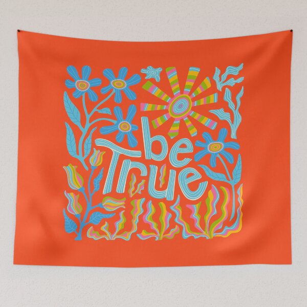 Item preview, BE TRUE UPLIFTING LETTERING QUOTE - UnBlink Studio by Jackie Tahara designed and sold by Jackie Tahara of UnBlink Studio.