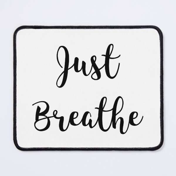 Item preview, Just Breathe Yoga designed and sold by CatArtStore.