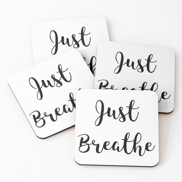 Item preview, Just Breathe Yoga designed and sold by CatArtStore.