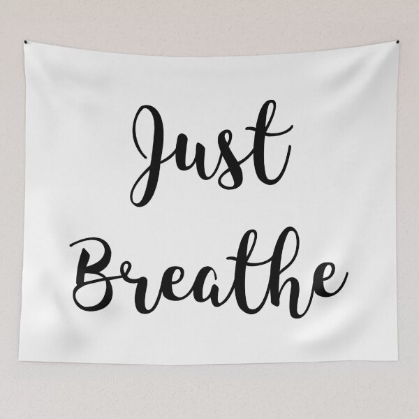 Item preview, Just Breathe Yoga designed and sold by CatArtStore.