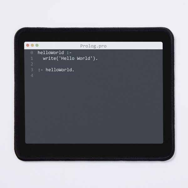 Item preview, . Prolog language Hello World program sample in editor window designed and sold by IuriiVlasenko.