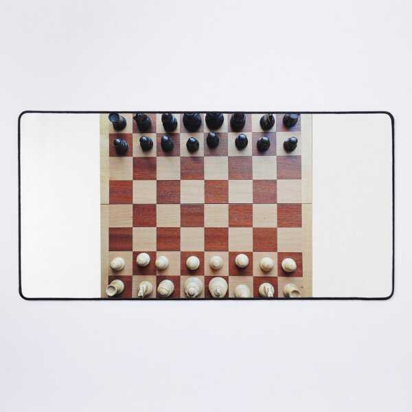  Chessboard, chess pieces Desk Mat