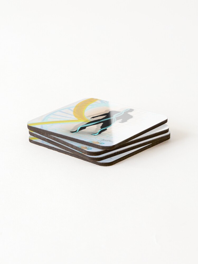 Thumbnail 4 of 5, Coasters (Set of 4), Short Spring designed and sold by AdaptablePolar.