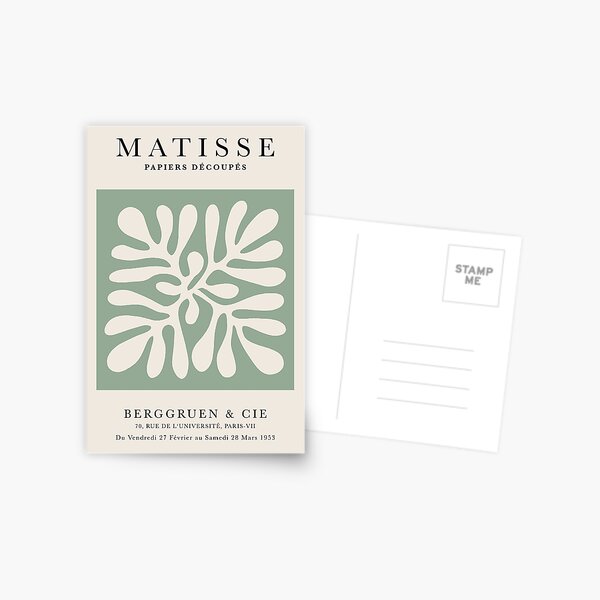 Item preview, Henri Matisse Flower, Paper Decoupes Art green inside, Matisse Cutout's Flower designed and sold by re-make-.