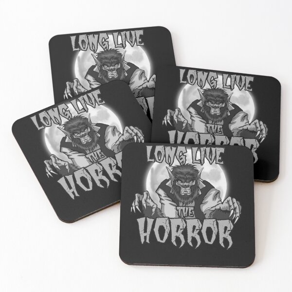 Item preview, Long Live the Horror - Werewolf Black and White designed and sold by RowdyPop.