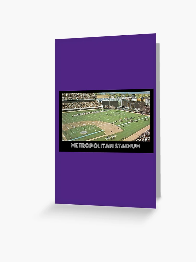 Metropolitan Stadium- Vikings Purple Greeting Card