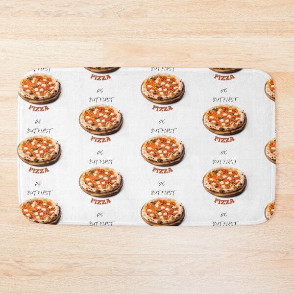 Item preview, Ok But First Pizza Delicious Pepperoni Pizza On A Wooden Board Image designed and sold by LuckyKermit.