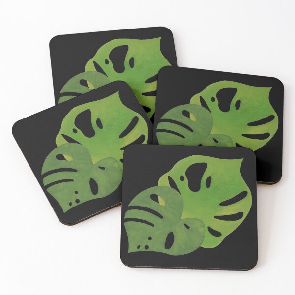 Item preview, Two Monstera leaves designed and sold by lialeaf.