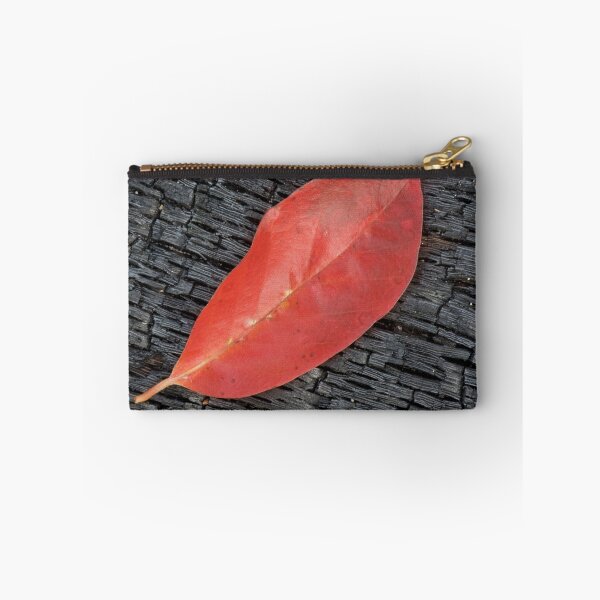 Item preview, Red Leaf on Burnt Log - Nusiok Trail designed and sold by NCBobD.