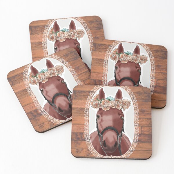 Item preview, Beautiful Horse with Flower Crown designed and sold by BunnyBizarre.