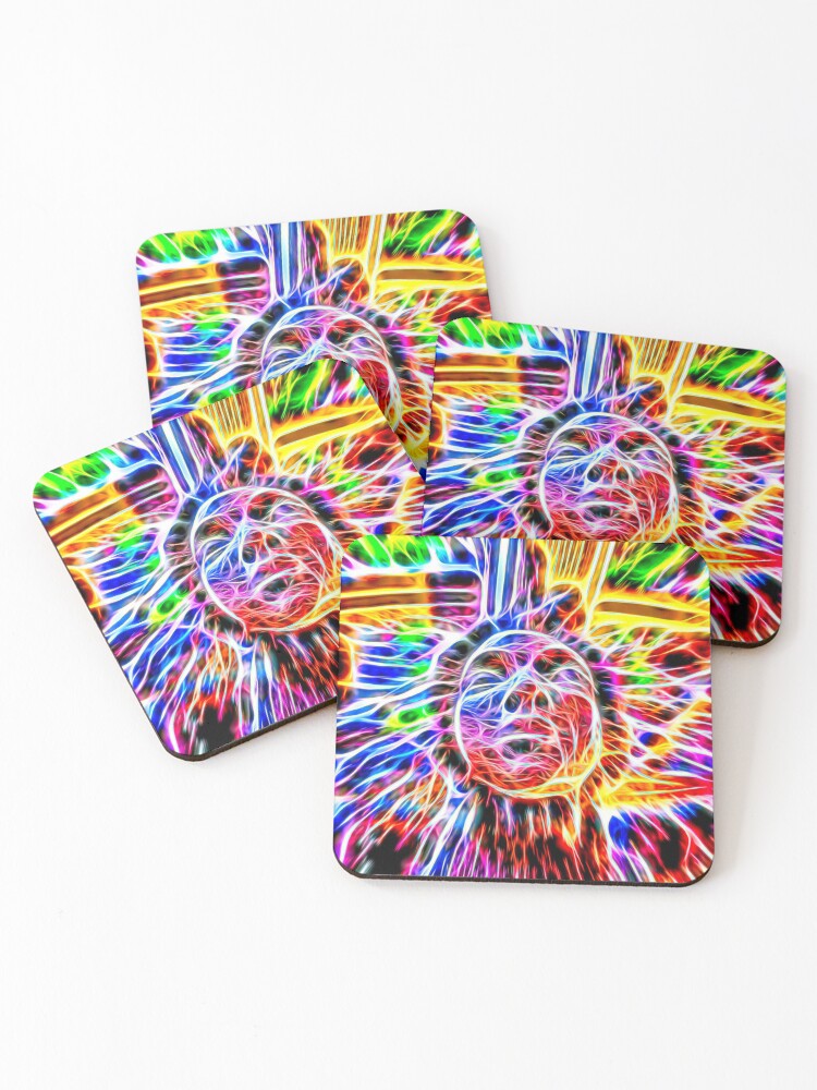 Thumbnail 1 of 5, Coasters (Set of 4), Cosmic Figurehead designed and sold by TheMightyEye.