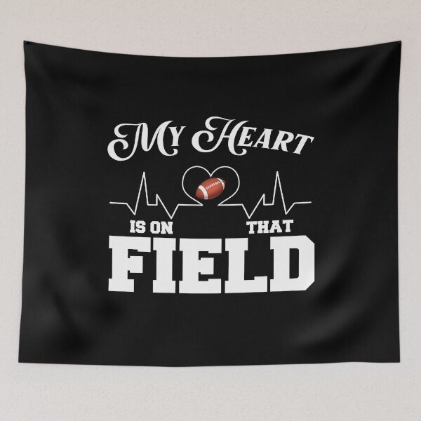Item preview, My Heart Is On That Field Football Mom shirt ideas  designed and sold by DEATHDESIGNER.