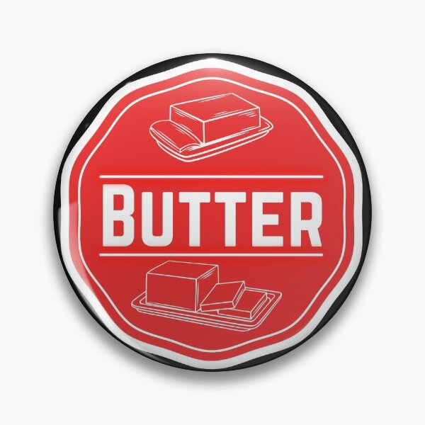 Item preview, Butter- Red Food Container Label  designed and sold by LabelStore.