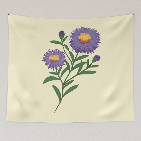 Item preview, Purple aster designed and sold by Luaillustration.
