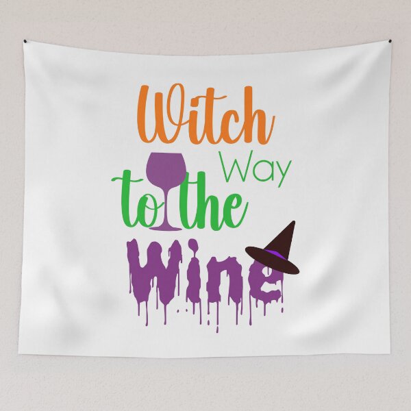 Item preview, Witch Way to the Wine designed and sold by evadeedesigns.