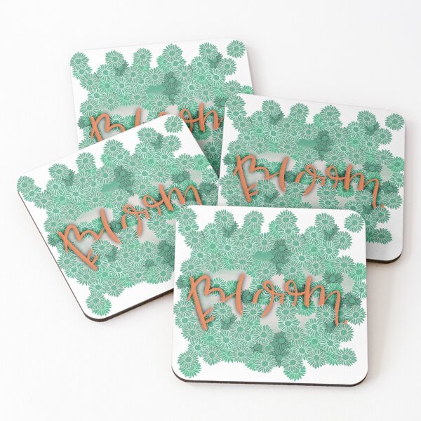 Item preview, Bright Floral Bloom - Green and Orange designed and sold by DesignsByJaycee.