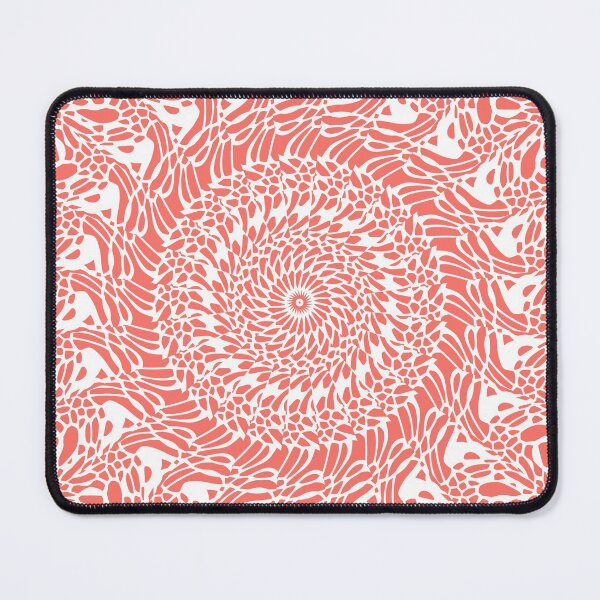 Item preview, Coral and White Mandala designed and sold by Kelly Dietrich Mandala & Fractal Art.
