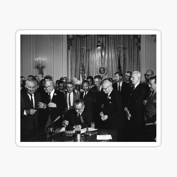 Artikel-Vorschau von LBJ unterzeichnet den Civil Rights Act – 1964, designt und verkauft von warishellstore.